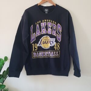 NBA - '47 BNWT Gleam Fleece Crewneck Sweater - Los Angeles LAKERS - M